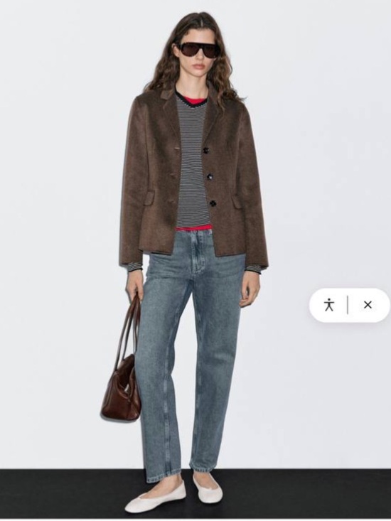 Massimo Dutti Jackets & Blazers - Massimo Dutti Brown Wool-Blend Blazer
